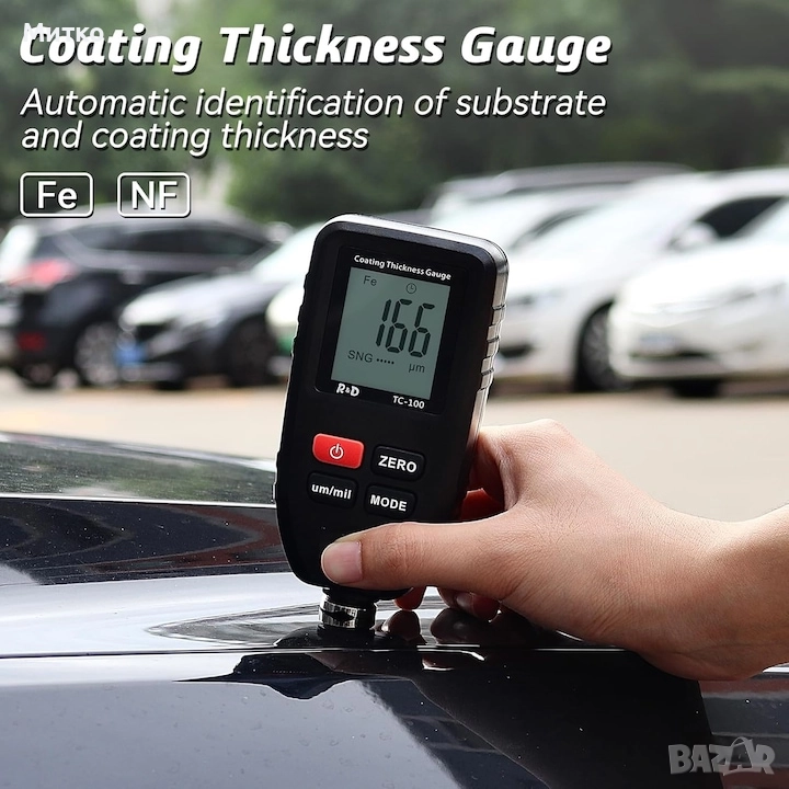 Уреди за измерване дебелината на боя за автомобили, измерване на дебелина (mil), проверка на оригина, снимка 1