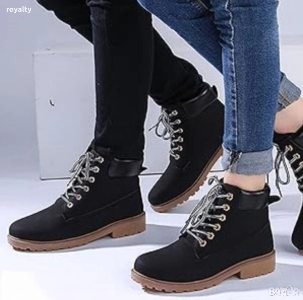 Мъжки Черни Боти , снимка 1