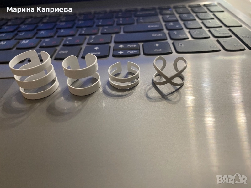 Четири бели пръстена /A-68/, снимка 1