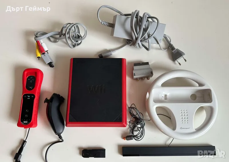 Хакната Nintendo Wii Mini с 3000+ инсталирани игри + аксесоари, снимка 1