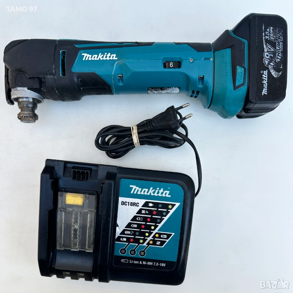 Makita DTM51 - Акумулаторен реноватор с потенциометър 18V 3.0Ah, снимка 1