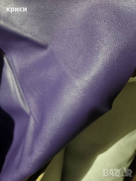 Изкуствена кожа в лилав цвят за тапицерия на мебели и други, снимка 1