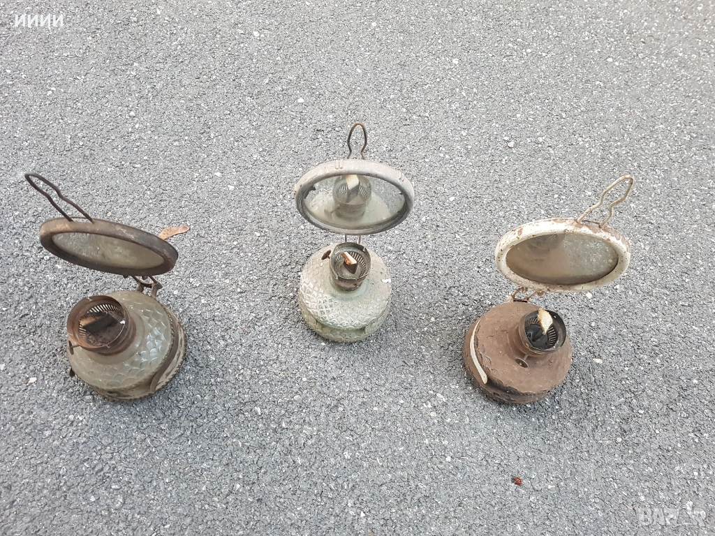 Газена лампа фенер 3 бр, снимка 1