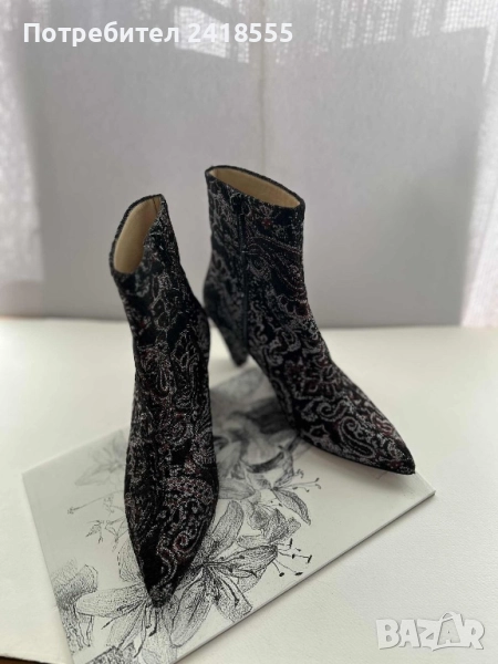 Боти Pinko от текстил и естествена кожа, снимка 1