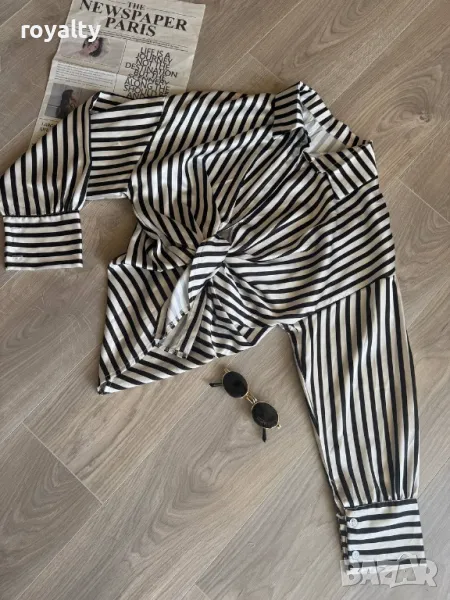 Стилна дамска карирана риза , снимка 1