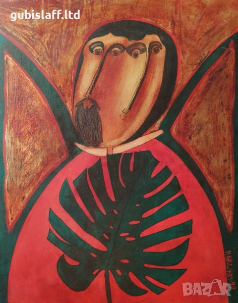 Картина, без име, 1999 г., худ. Максим Бояджиев (1954-2012), снимка 1