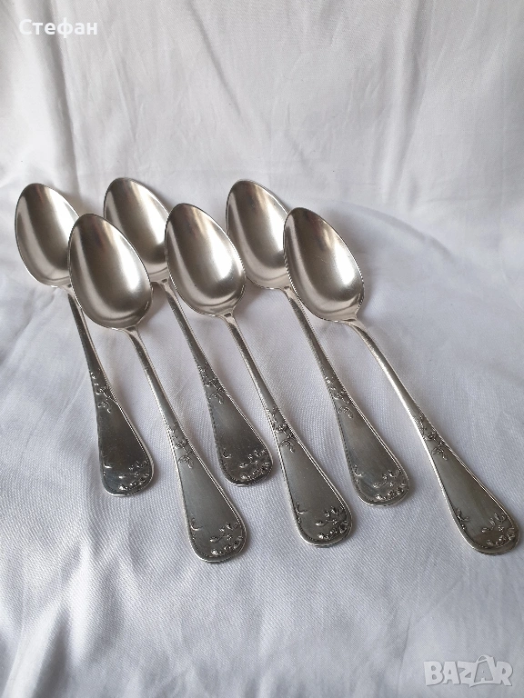 Комплект посребрени лъжици, снимка 1