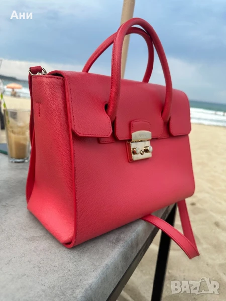 Furla Чанта Фурла Metropolis M Satchel Страхотен Цвят! , снимка 1