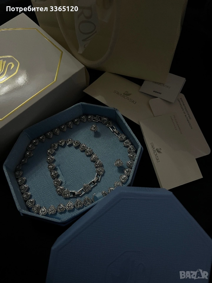 Ariana Grande x Swarovski Crystal Heart set, снимка 1