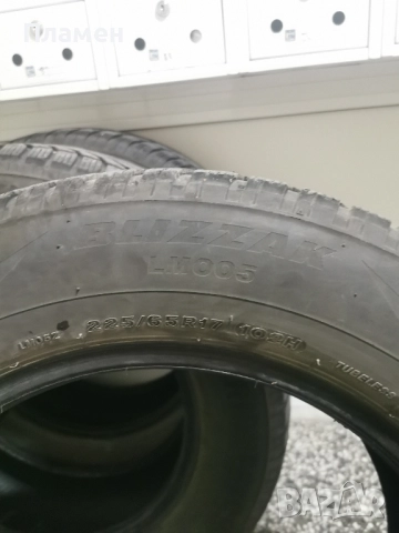 4 бр. зимни Bridgestone 225 65 17 дот 21, снимка 4 - Гуми и джанти - 52606770