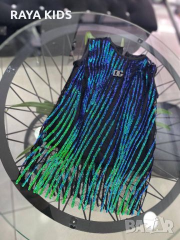 Рокля с пайети от 1 до 5 години, снимка 2 - Детски рокли и поли - 46598221