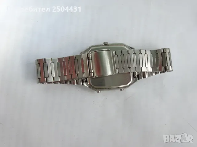 seiko H449-5000 ретро аналогов цифров стоманен ръчен часовник, снимка 9 - Мъжки - 47708299