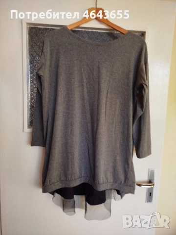 Елегантна блуза с интересен гръб хл размер , снимка 6 - Блузи с дълъг ръкав и пуловери - 52425044