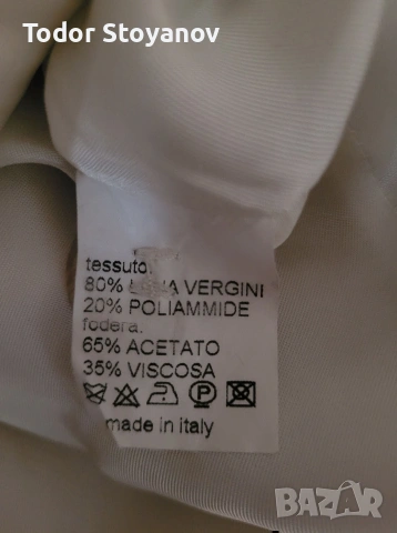 Палто вълна италиански бранд LAZZARI, снимка 8 - Палта, манта - 53060793