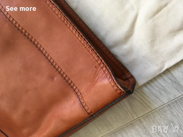 FOSSIL чанта естествена кожа, снимка 9 - Чанти - 52389059