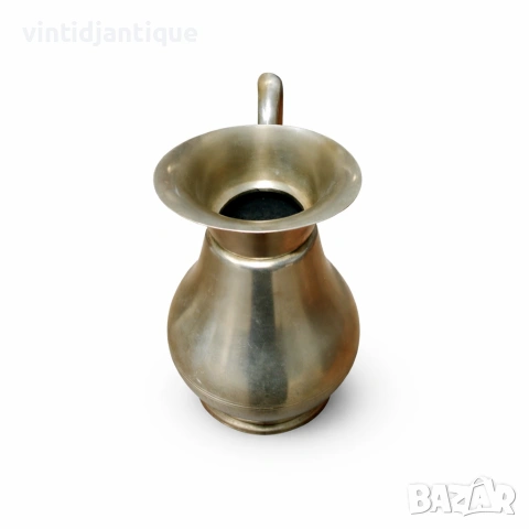 Ръчно изработена калаена кана, снимка 4 - Антикварни и старинни предмети - 54083599