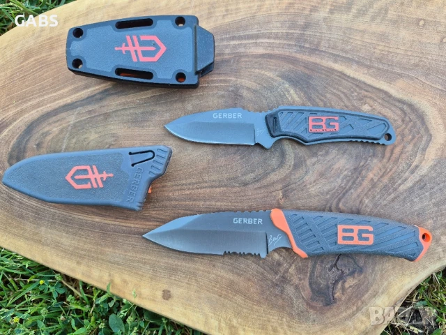 Компактен тактически нож GERBER Bear Grylls с кания,два модела, снимка 2 - Ножове - 49252248