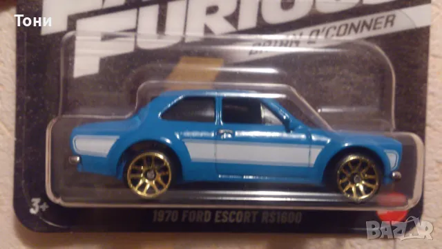 Hot Wheels, FORD ESCORT, Brian O'Conner, Fast and Furious, снимка 2 - Колекции - 48697313