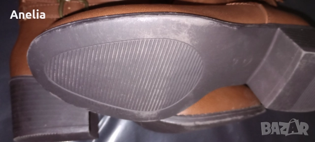 Високи Дамски Зимни Ботуши на дебел ток 38 39 40 , снимка 11 - Дамски ботуши - 52577252