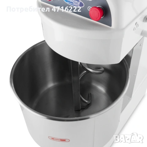 Професионална тестомесачка – 30 литра, 1,5 kW, с две скорости и капацитет до 18 кг тесто, снимка 7 - Обзавеждане на кухня - 54119933