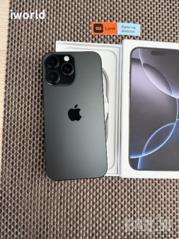 КАТО НОВ❗️iPhone 16 Pro MAX Лизинг от 30Е/мес MAX Black Titanium❗️256GB❗️, снимка 3 - Apple iPhone - 53086593