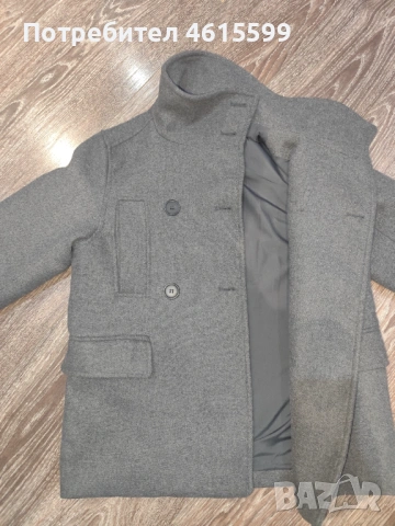 сиво палто на H&M, снимка 7 - Палта, манта - 53939605