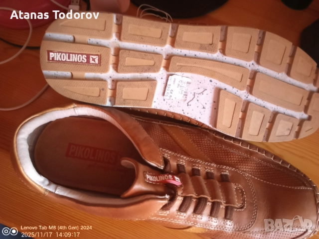 Обувки PIKOLINOS,44 номер,естествена кожа.Тези обувки са висш пилотаж в мъжката мода!, снимка 3 - Ежедневни обувки - 52442383