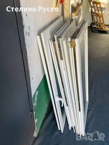 1308 ПВЦ PVC дограма прозорец 61/134см само крила - цена 4 бр по 50лв или 25,56евро d+ НЯМА рамка, н, снимка 2 - Дограми - 52029373