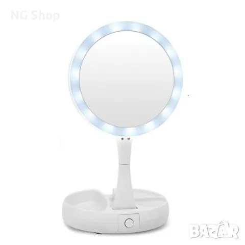 Сгъваемо LED огледало MY FOLDAWAY MIRROR, снимка 3 - Други - 46885130