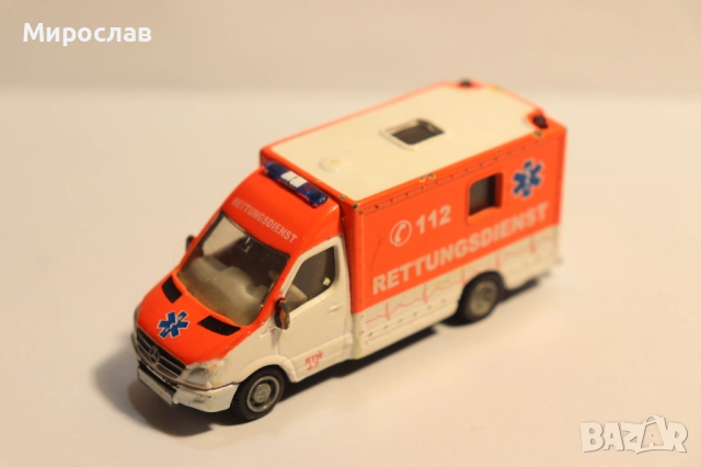 SIKU 1:87 H0 MERCEDES SPRINTER  ЛИНЕЙКА МОДЕЛ КОЛИЧКА, снимка 6 - Колекции - 52931666