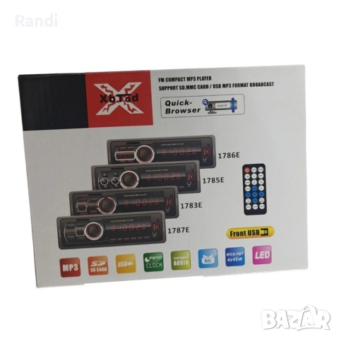 AUTO RADIO28 Автомобилно MP3 Радио с Bluetooth, USB и FM Тунер – Цифров медиен плейър 1786E, снимка 3 - Аксесоари и консумативи - 53477703