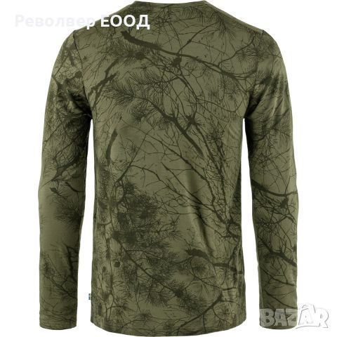 Мъжка блуза Fjall Raven - Varmland Wool, в цвят Green Camo, снимка 2 - Екипировка - 45338064