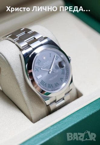 Rolex Datejust 41mm Wimbledon 126300, снимка 5 - Мъжки - 52893485