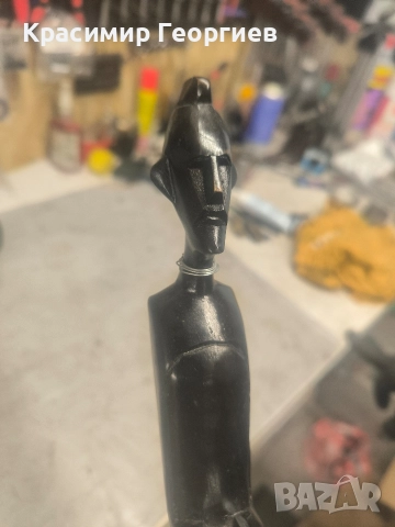 Африкански дървени статуетки , снимка 7 - Статуетки - 52562315