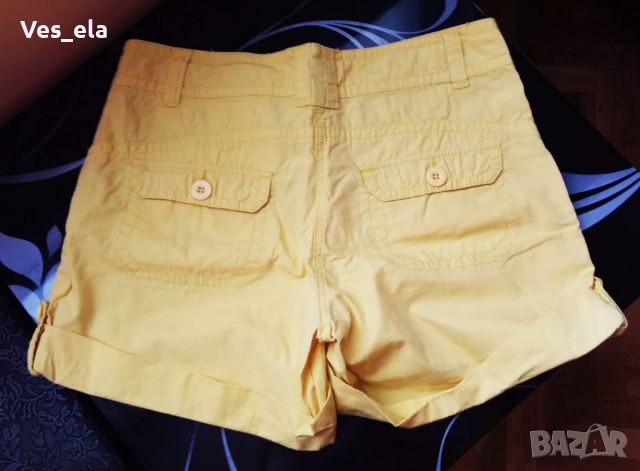 наситено жълти памучни панталонки на H&M, снимка 2 - Къси панталони и бермуди - 45253806