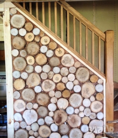 Пана от дървени шайби, снимка 10 - Декорация за дома - 39710152