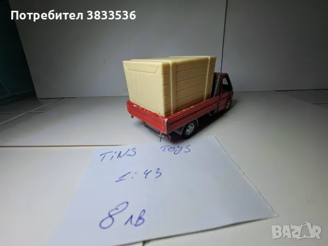 Tins Toys Ford Fransit метален модел бус, снимка 5 - Колекции - 47412305