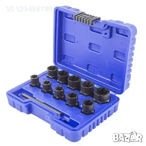 Комплект екстрактори за болтове и гайки 10 части FORSAGE