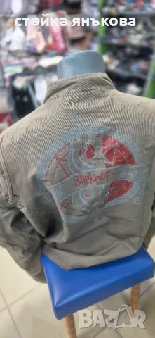 Мъжко яке, пролетно есенно в бежово кафяво, памучен плат , снимка 4 - Якета - 49748304