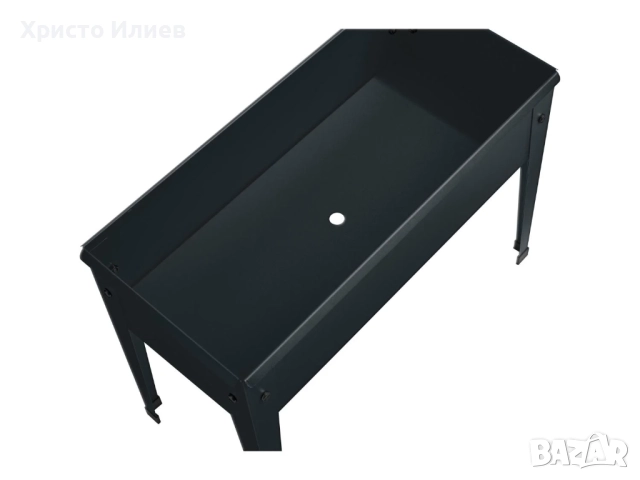 Метална саксия Цветарник Кашпа Parkside Антрацид PARKSIDE, снимка 4 - Саксии и кашпи - 51756547