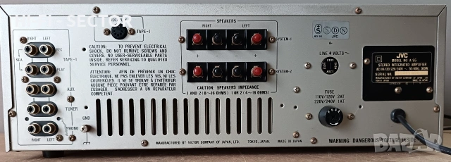 JVC AS 5 усилвател , снимка 4 - Ресийвъри, усилватели, смесителни пултове - 53725435