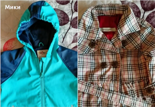 Есенни детски якета 104см - гумирано водонепромукаемо яке за дъжд 98-104см.