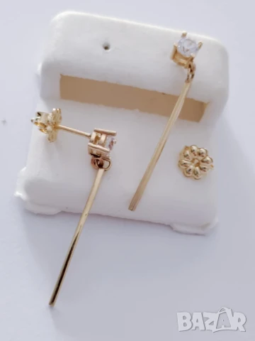 *нови висящи златни обици 52140