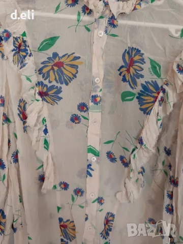 ZADING&VOLTAIRE  Paris Size M-L 100% Коприна Уникат, снимка 9 - Ризи - 49697203