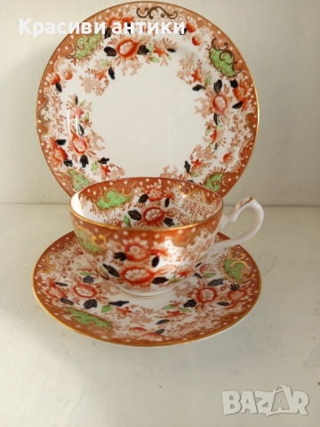 Антикварна чаша порцелан от 1874 г William Lowe от фин, костен порцелан , снимка 7 - Антикварни и старинни предмети - 52427885