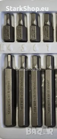 Професионален Комплект Битове – Накрайници STAHLMAYER Hex XZN и Torx 1/2″, 3/8″ 40 броя SM4401, снимка 4 - Други инструменти - 50316180