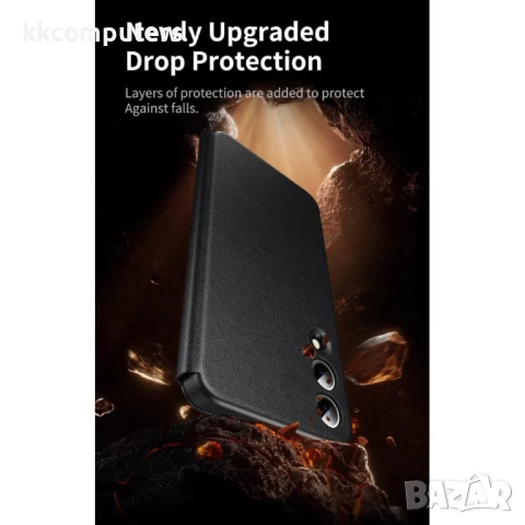 Samsung Galaxy S25 Edge View Window Кожен Калъф и Протектор, снимка 4 - Калъфи, кейсове - 50614876