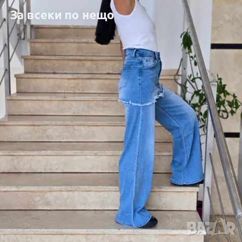 Дамски Сини Летни Тънки Меки И Еластични Дънки Код VL-81, снимка 3 - Дънки - 50424131