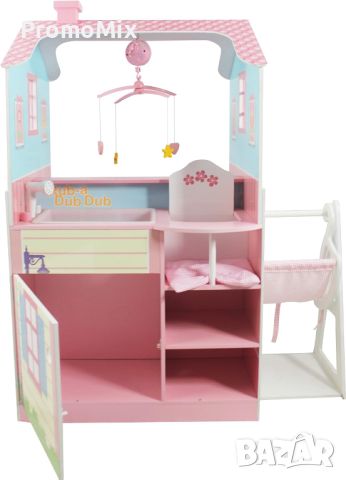 Дървена къща за кукли Teamson Kids 3 VEN-TD-11460A Little World Olivia Детски център за кукли , снимка 5 - Кукли - 46484852