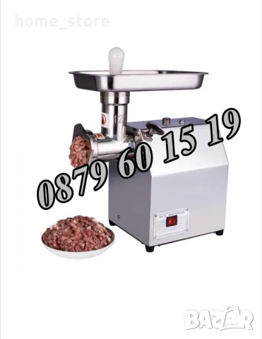 Професионална месомелачка ТК12 1200W, 150 кг/ч, 3 решетки, 2 ножа, снимка 2 - Месомелачки - 51859351